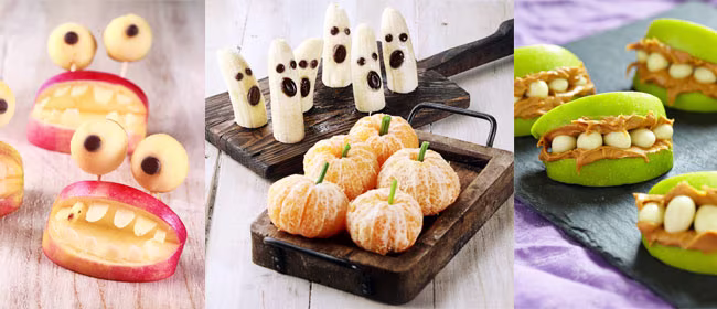 Healthy spooky halloween snacks
