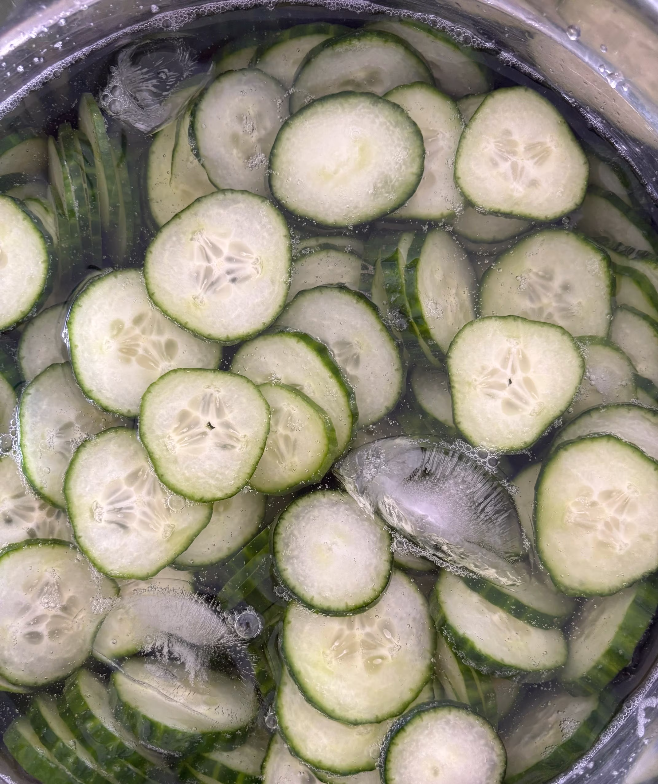 Pickled cucumber ice