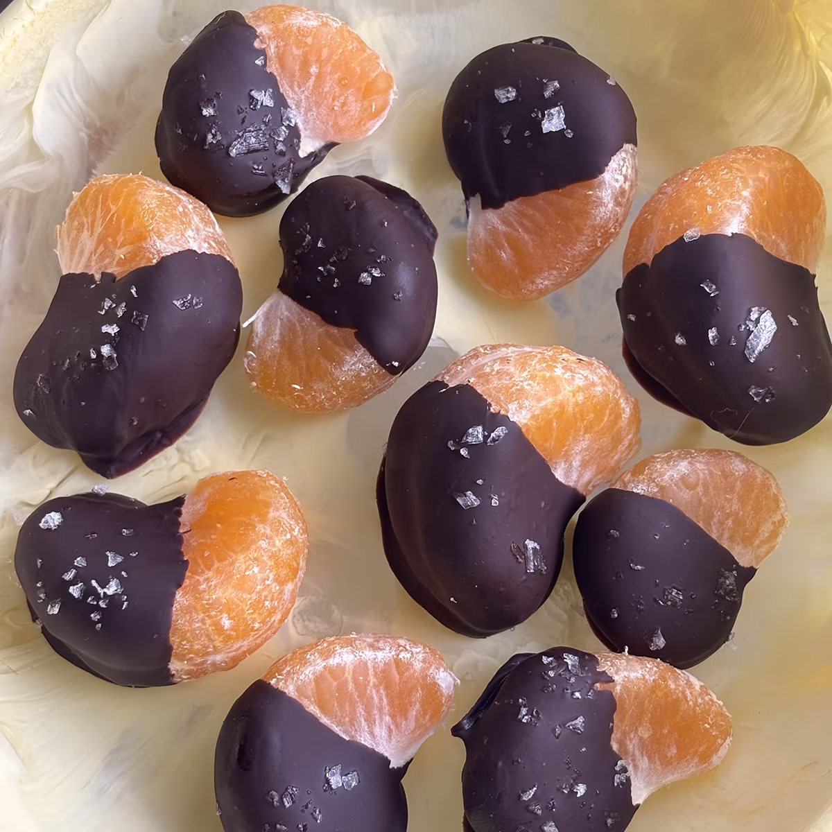Chocolate dipped mandarin recipe