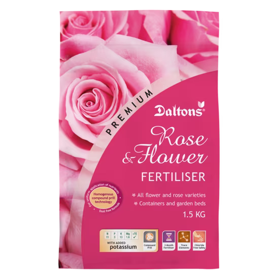 Daltons Premium Rose & Flower Fertiliser 1.5kg