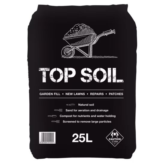 Garden Highlights Black Bag Top Soil 25L