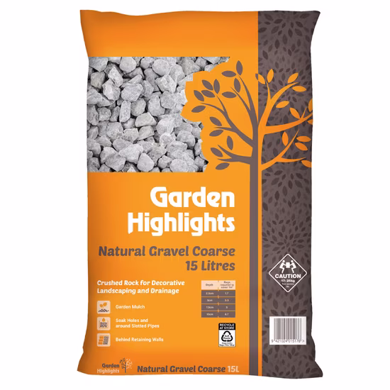 Garden Highlights Coarse Natural Gravel 15L