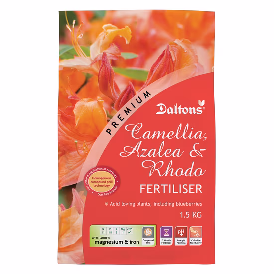  Daltons Premium Camellia, Azalea & Rhodo Fertiliser 1.5kg