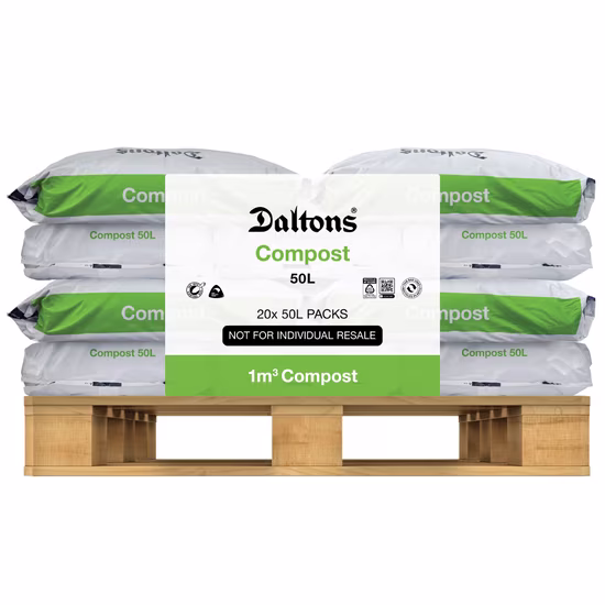 Compost 50L Packs Pallet Vis FLAT sm 1m3