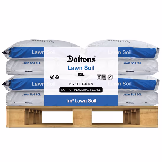 Lawn Soil 50L Packs Pallet Vis FLAT sm 1m3