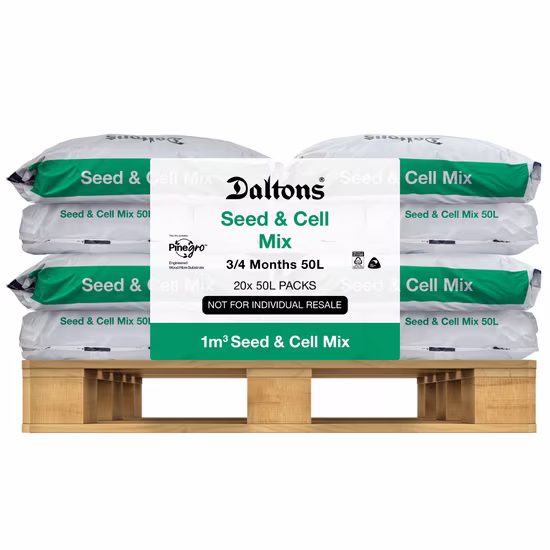 Seed & Cell Mix 50L Packs Pallet Vis FLAT sm 1m3